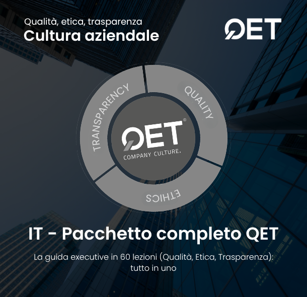 IT - QET Pacchetto Completo: La guida di 60 lezioni per i dirigenti (Qualità, Etica, Trasparenza) Tutto in uno