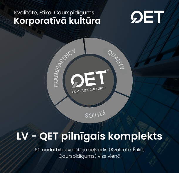 QET pilnais komplekts: 60 nodarbību rokasgrāmata vadītājiem (kvalitāte, ētika, pārredzamība) – viss vienā