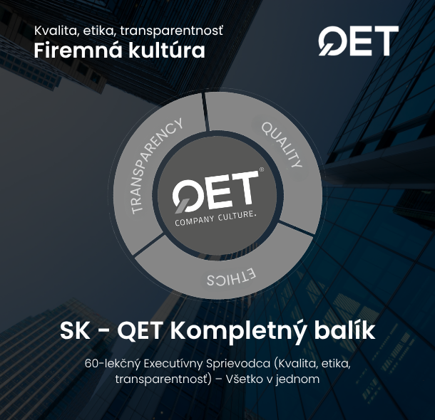 SK – Kompletný balík QET: 60-lekciový sprievodca pre vedúcich pracovníkov (Kvalita, Etika, Transparentnosť) Všetko v jednom